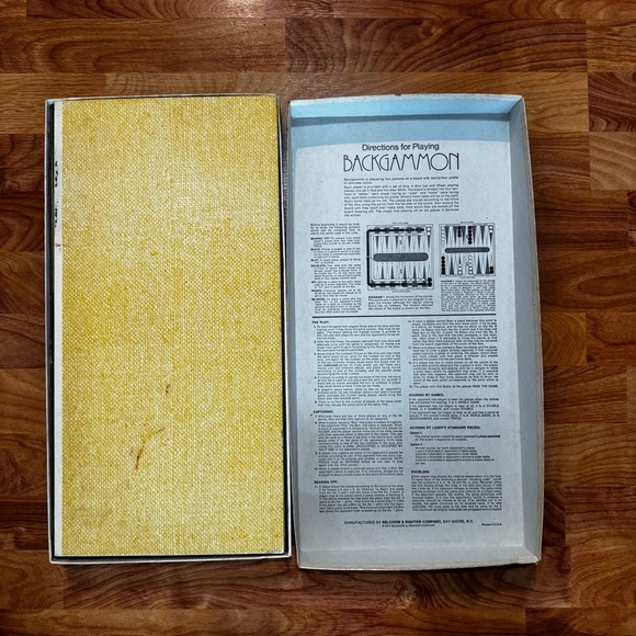 Vintage 70’s Backgammon Set Selchow Righter Complete 1975 Printed in the USA - Picture 7 of 14